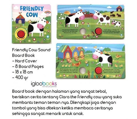 Baby/kids Friendly Cow Sound book NEW!!!! - Children Store Co.