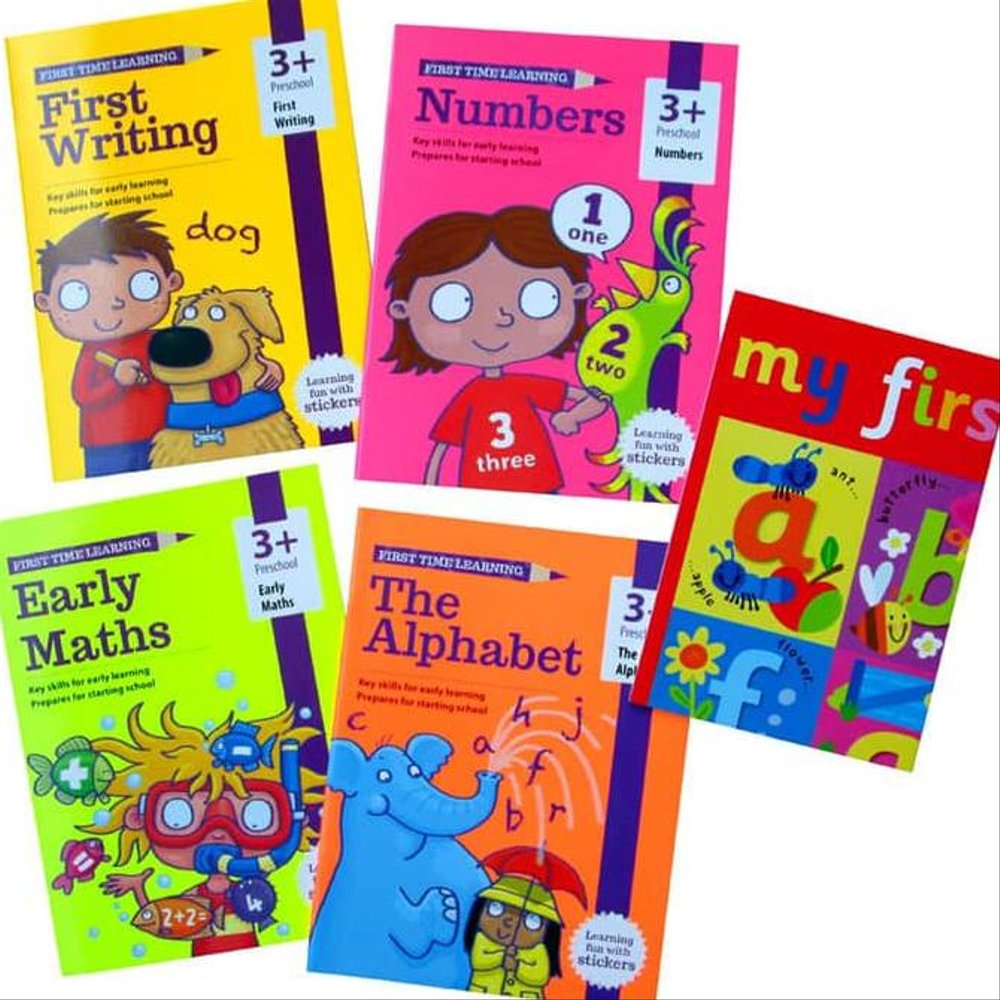 First Time Learning 4 books set Ages 3+ Brand New!!!! - Children Store Co.