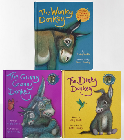 The Wonkey Donkey 3 Books Set Slip case 3 Wonkey Hardback books Brand New - Children Store Co.