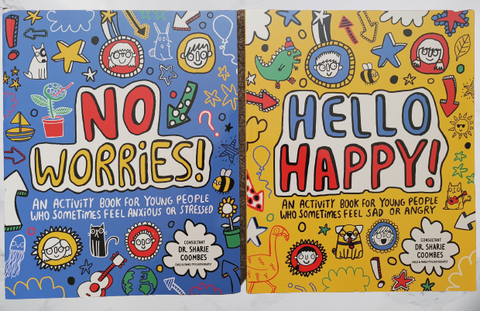 Kids Hello Happy & No Worries Activity Book Paperback Age 5+ by Dr Sharie Coombes - Children Store Co.