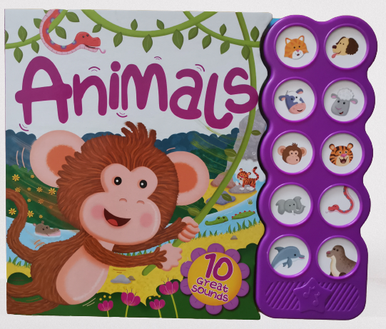 Baby/Kids Animals 10 button sound book Hardback Ages 0+ New!!!! - Children Store Co.