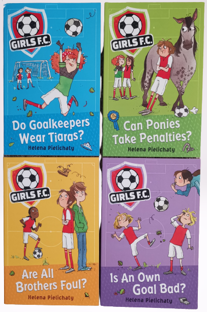 Girls F.C 4 books set Do Goal Keepers Wear tiaras? Can Ponies take Penalties? Paperback New - Children Store Co.
