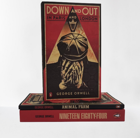 Adult Fiction George Orwell 1984,Animal Farm &Down & Out Paperback New Penguin - Children Store Co.