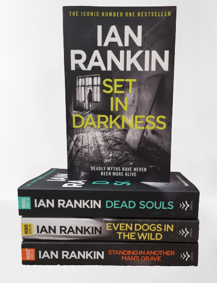 Adult Fiction Ian Rankin 4 books collection Set in Darkness Dead Souls Even Dogs in the Wild Standing in another mans grave Paperback New - Children Store Co.