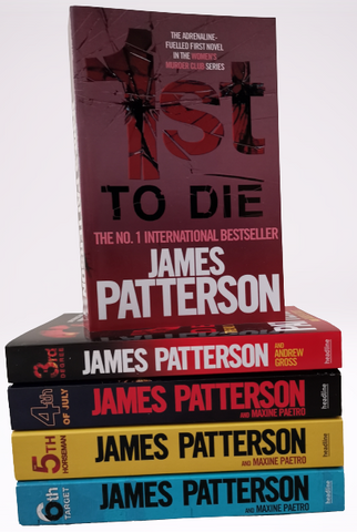 Adult Fiction Jmaes Patterson 5 books Collection 1st 3rd 4th 5th 6th Mystery Murder Thriller