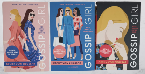 Teen & Young Adult Fiction Gossip Girl 3 books set Paperback TV Series