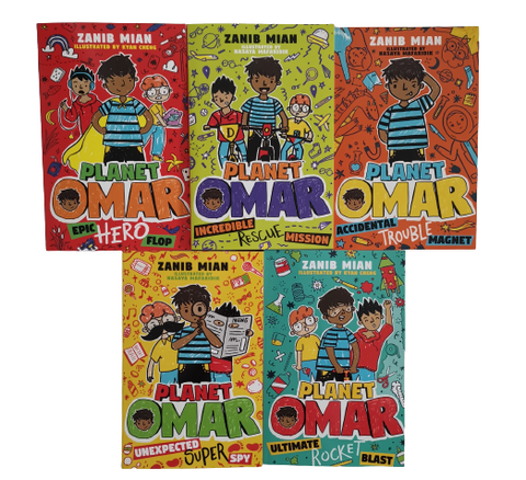 Planet Omar 5 Books Set Collection By Zanib Mian Ages 7+