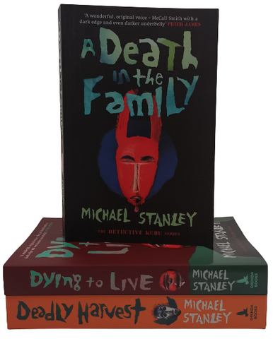 Adult Fiction Michael Stanley A death in the familyDying to Live Deadly Harvest 3 books collection papaerback Action & Adventure