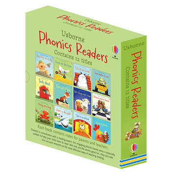 Reception & Year 1 Children Usborne Phonics Readers 12 books set Slip Case New!!! - Children Store Co.