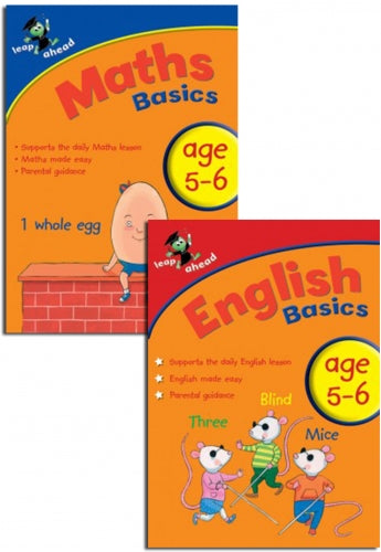 Leap ahead English & Maths Basics workbook ages 5-6 New!!! - Children Store Co.