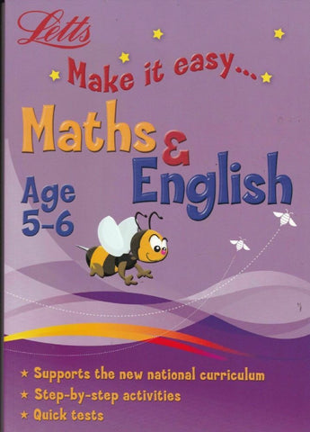 Letts Make it Easy English & Maths Ages 5-6 yrs  workbook NEW!!!! - Children Store Co.