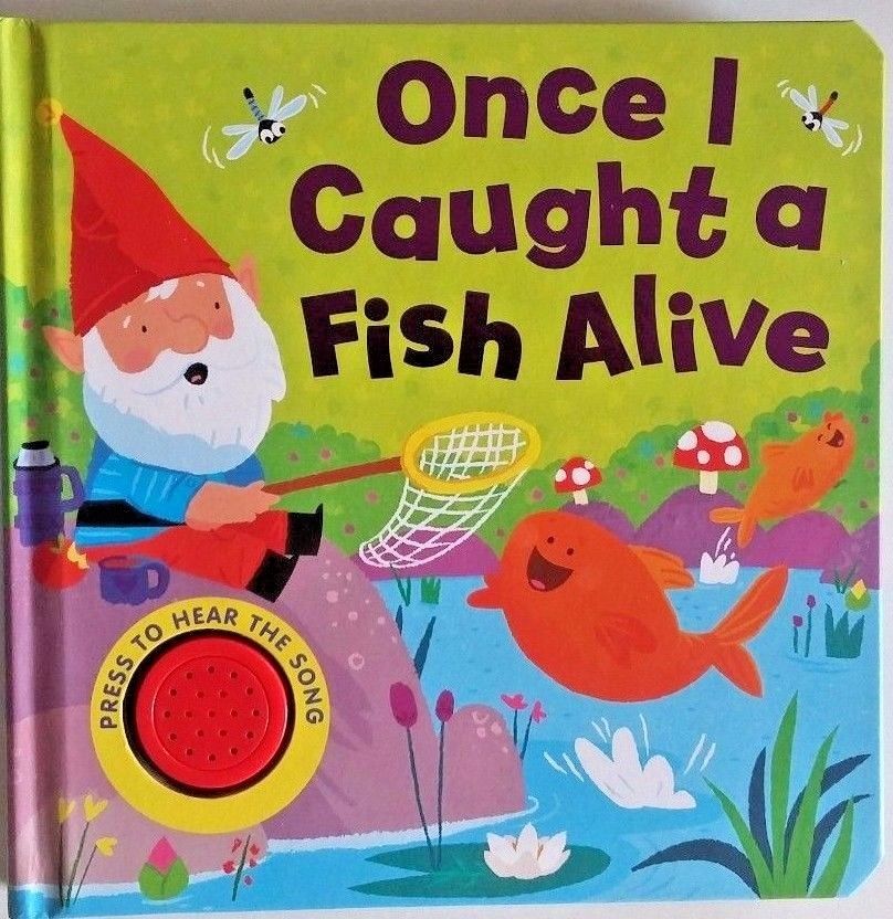 baby/Kids Sound book Once I Caught a fish alive hardback NEW!!! - Children Store Co.