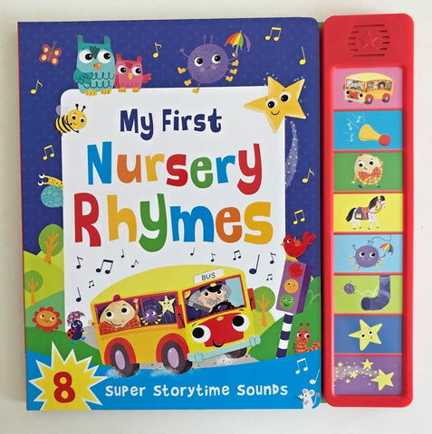 Baby / Kids First Nursery Rhymes 8 buttons Sound book NEW!!!! - Children Store Co.
