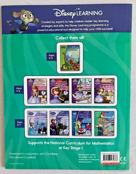 Disney Learning Zootropolis Maths Practice Workbook KS1 Ages 6-7 - Children Store Co.