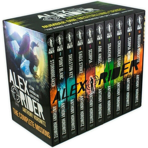 Alex Rider The Complete Missions 10 Books Box Set - Ages 9-14 - By Anthony Horowitz - Children Store Co.