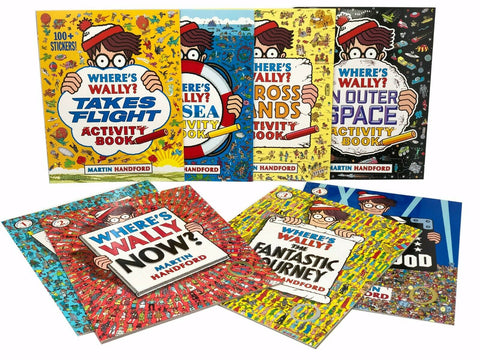 Where's Wally Amazing Adventures and Activities 8 Books Bag Collection Set - Children Store Co.