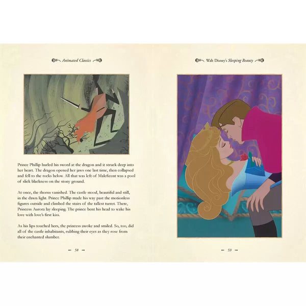 Disney Animated Classics 3 Books Little Mermaid Snow White Sleeping Beauty 6+