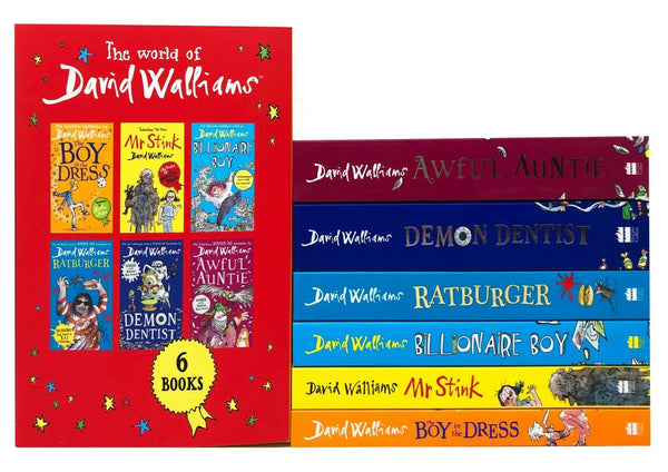 The World of David Walliams: 6 Books Box Set Paperback Ages 7+New!!! - Children Store Co.