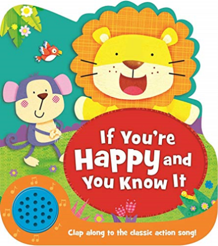 Baby/Kids Shaped Sound book If you happy & you know it Nursery Rhyme One Button NEW!!! - Children Store Co.