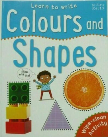 Learn to Write COLOURS and SHAPES Wipe Clean book Pen Included - Children Store Co.
