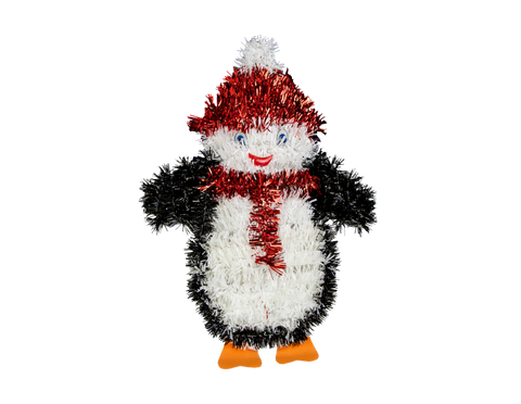 Penguin Christmas Tinsel Wall Plaque - Children Store Co.
